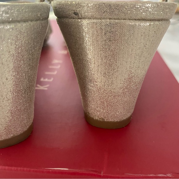 Kelly and Katie Platino Shimmer and Sand Evening Shoes size 8.5M - Picture 8 of 12